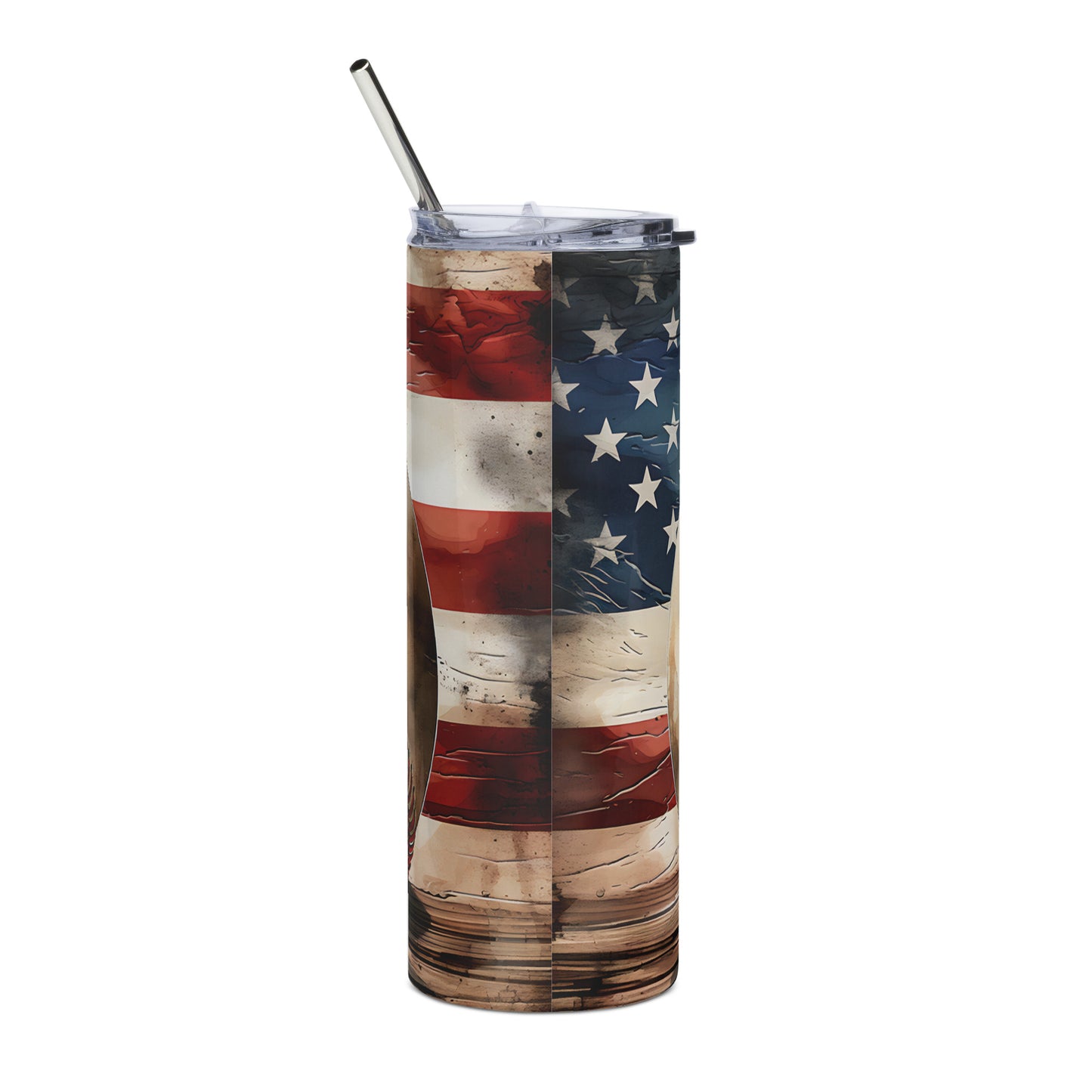 Patriotic Stainless-Steel Tumbler "American Baseball" T810004