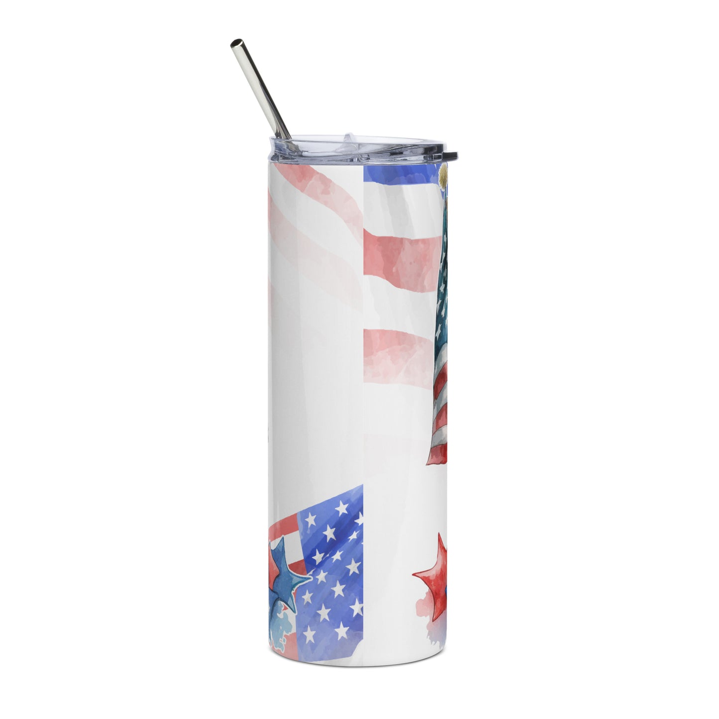 Patriotic Stainless-Steel Tumbler "Patriotic Owl" T810009