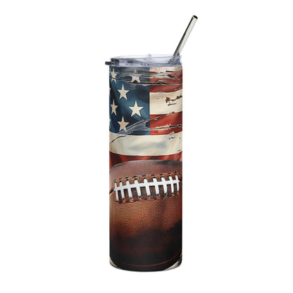 Patriotic Stainless-Steel Tumbler "American Football" T810003