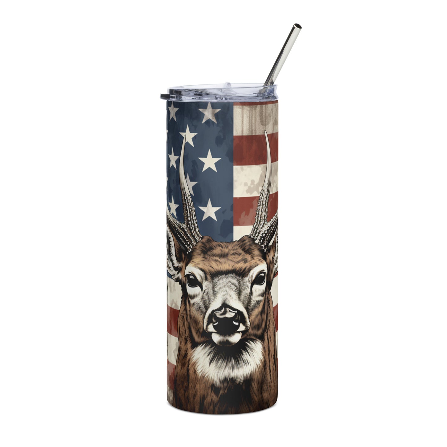 Patriotic Stainless-Steel Tumbler "American Hunter - Deer" T810005