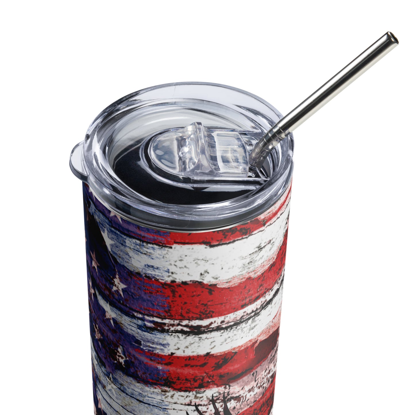 Patriotic Stainless-Steel Tumbler "American Flag Country and Eagle" T810007