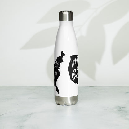 Patriotic Stainless Steel Water Bottle "My Heart belongs to America" W810011