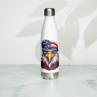 Patriotic Stainless Steel Water Bottle "Cool Eagle" W810002