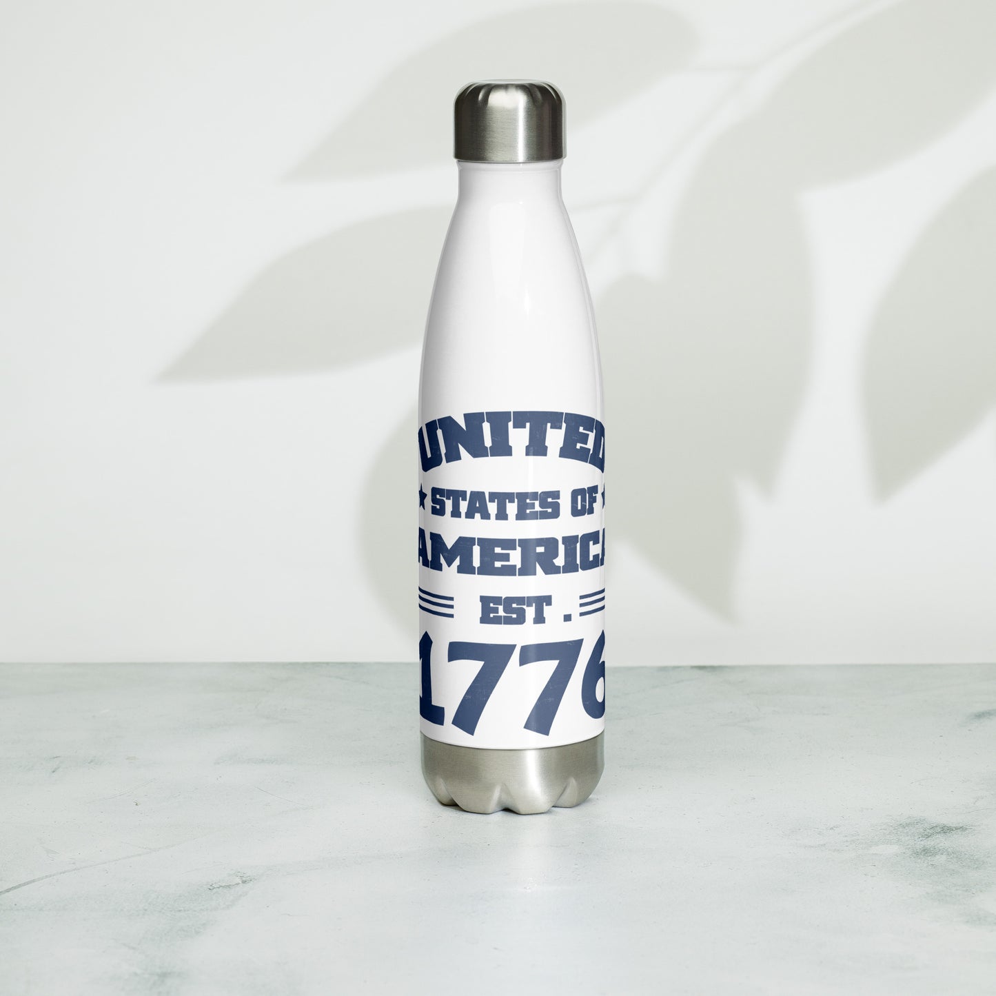 Patriotic Stainless Steel Water Bottle "United States Of America Est. 1776" W810001