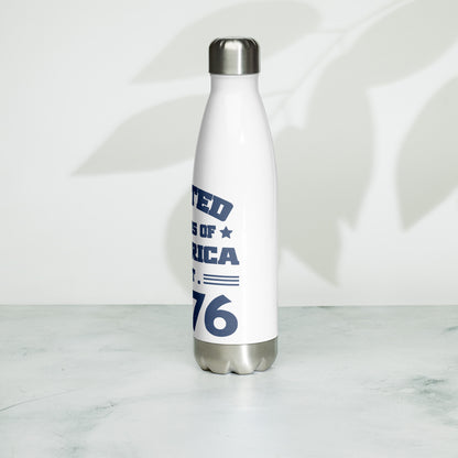 Patriotic Stainless Steel Water Bottle "United States Of America Est. 1776" W810001