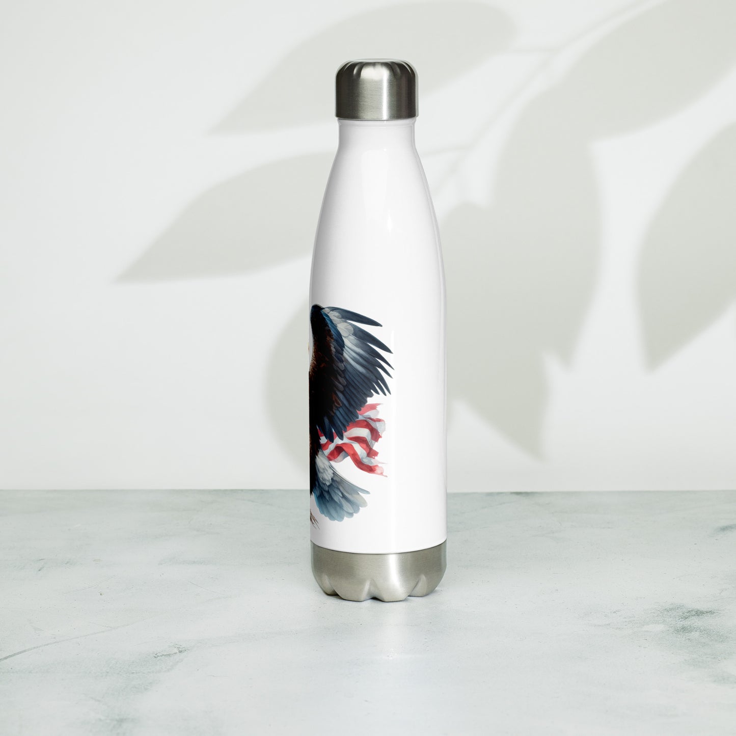 Patriotic Stainless Steel Water Bottle "Proud Eagle" W810003