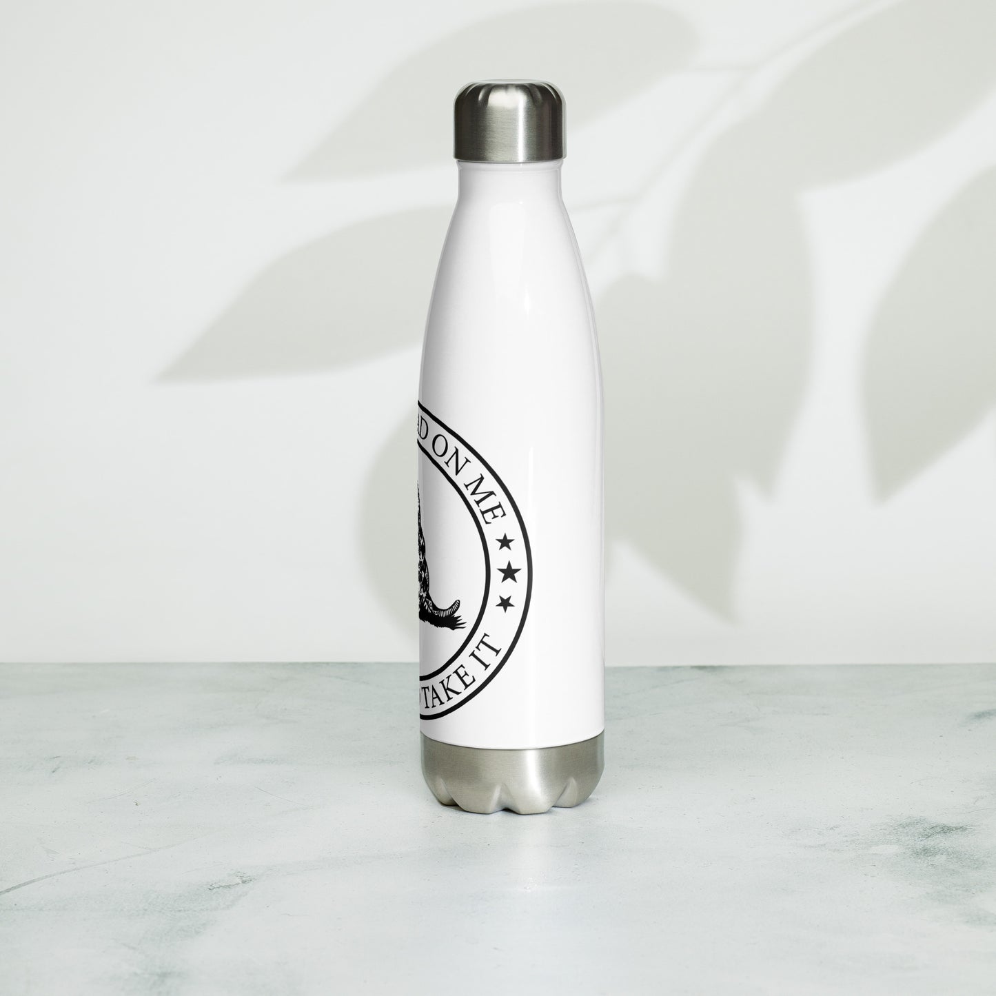 Patriotic Stainless Steel Water Bottle "Don't Tread On Me" W810005