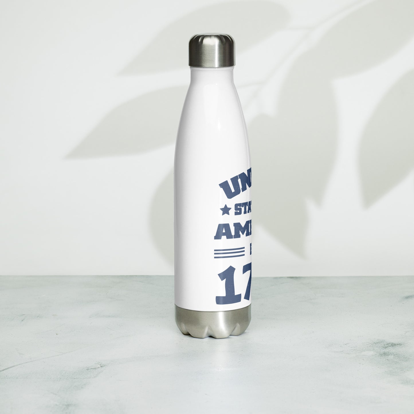 Patriotic Stainless Steel Water Bottle "United States Of America Est. 1776" W810001