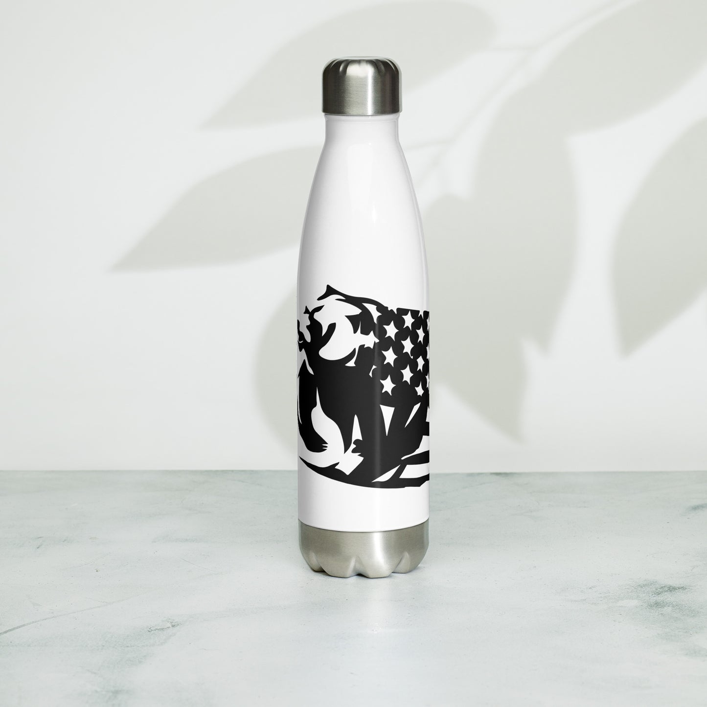 Patriotic Stainless Steel Water Bottle "Bear Flag" W810009