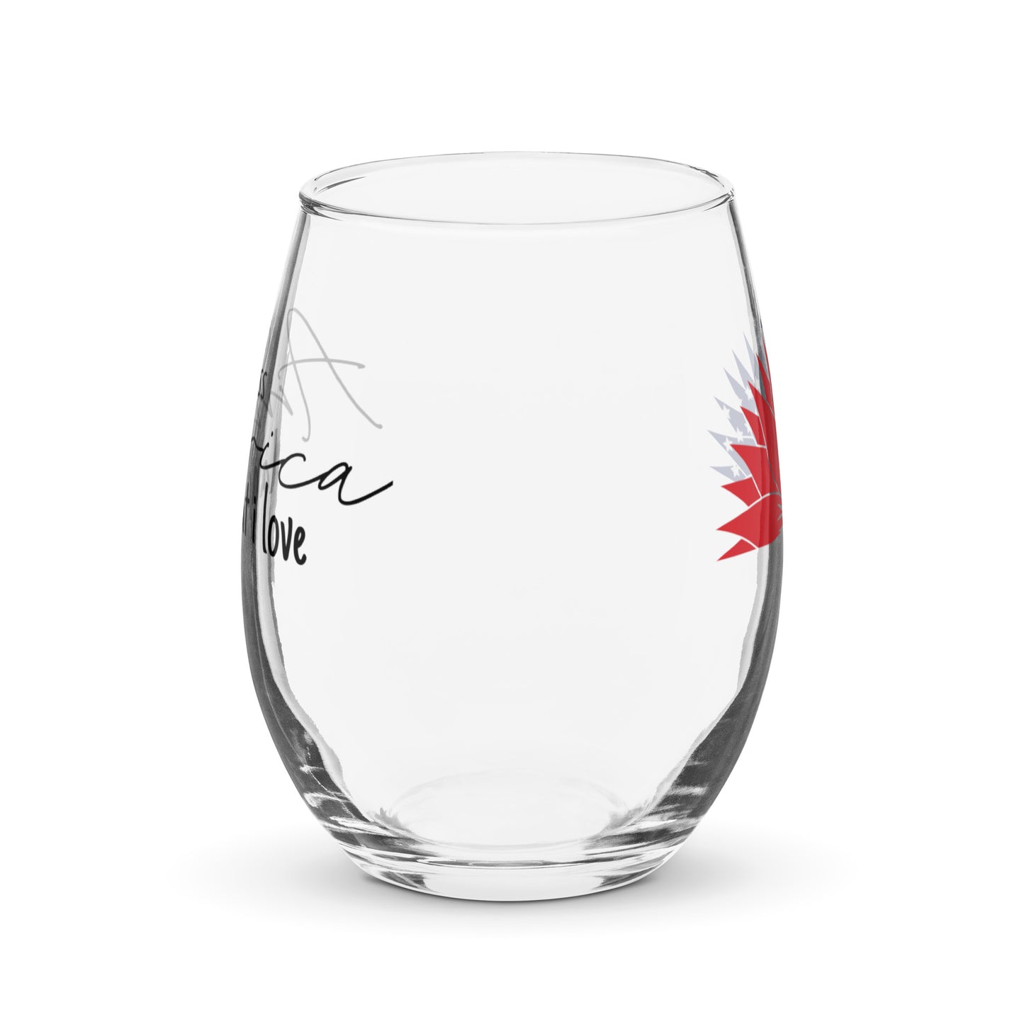 Patriotic Wine Glass "God Bless America" G820005