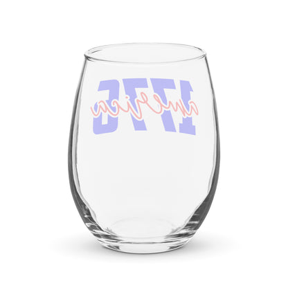 Patriotic Wine Glass  "1776" G820007