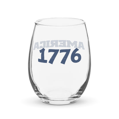 Patriotic Wine Glass "America 1776" G820002