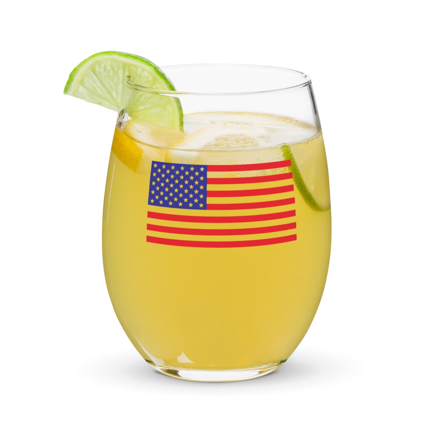 Patriotic Wine Glass "Land of the free" G820003