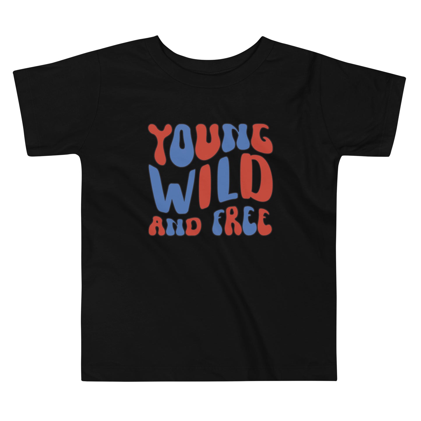 Patriotic T-Shirt for Toddlers "Young Wild and Free" TS310001