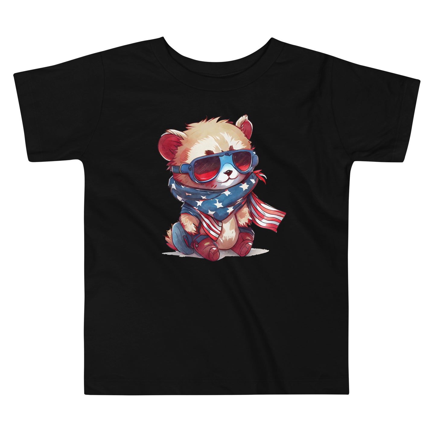 Patriotic T-Shirt for Toddlers "Patriotic Racoon" TS310005