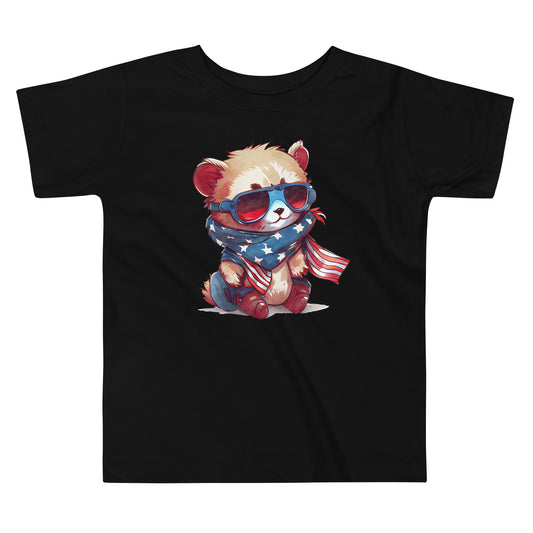 Patriotic T-Shirt for Toddlers "Patriotic Racoon" TS310005