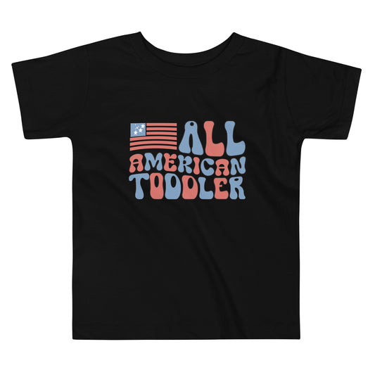 Patriotic T-Shirt for Toddlers "All American Toddler" TS310009