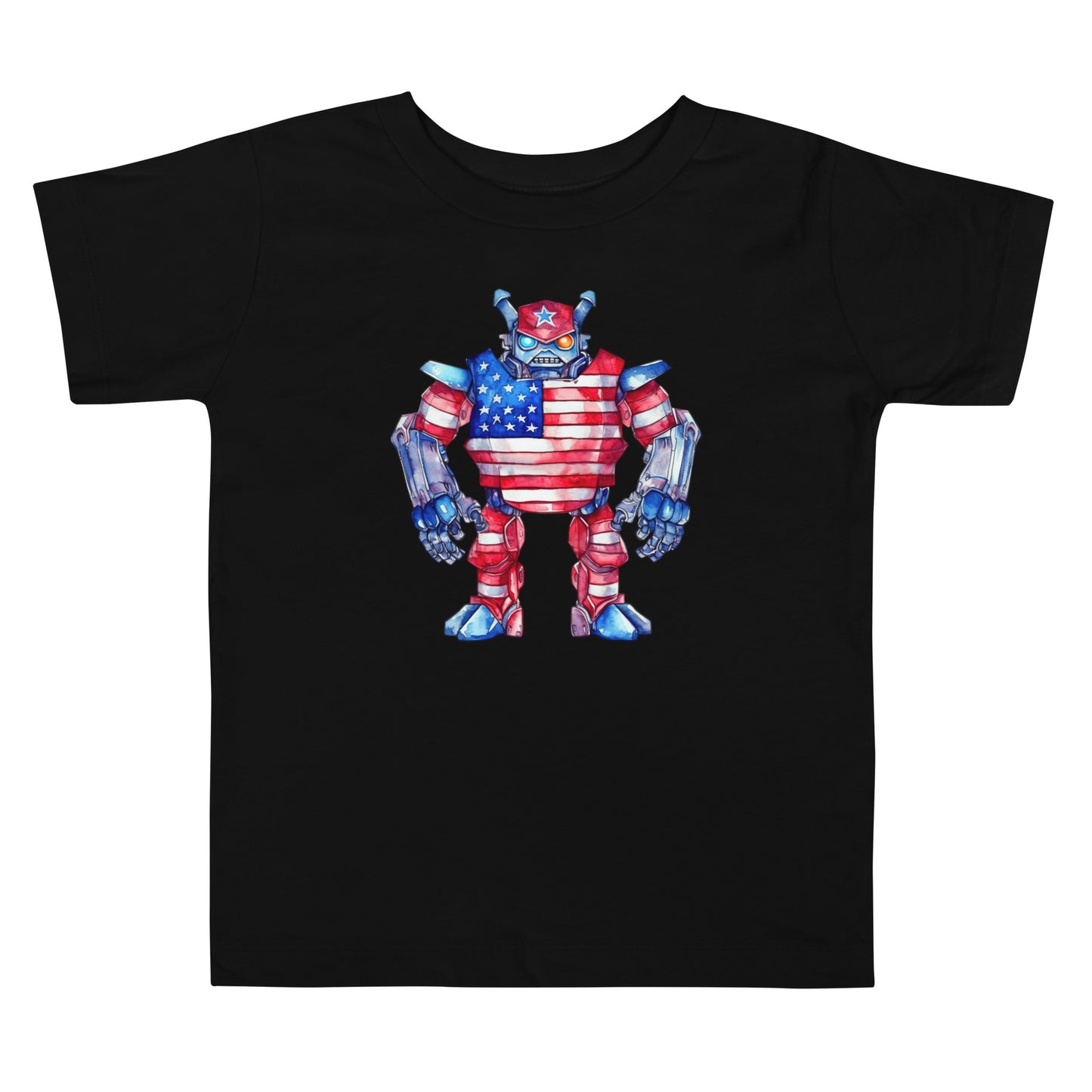 Patriotic T-Shirt for Toddlers "Strong Robot" TS310014