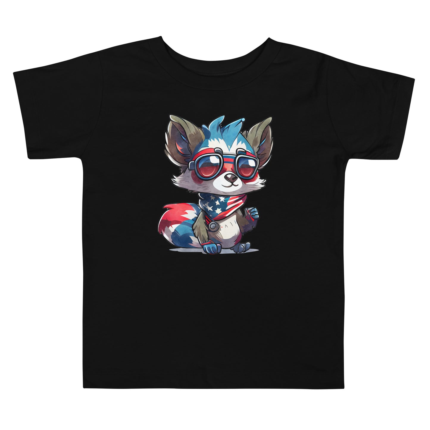 Patriotic T-Shirt for Toddlers "American Fox" TS310025