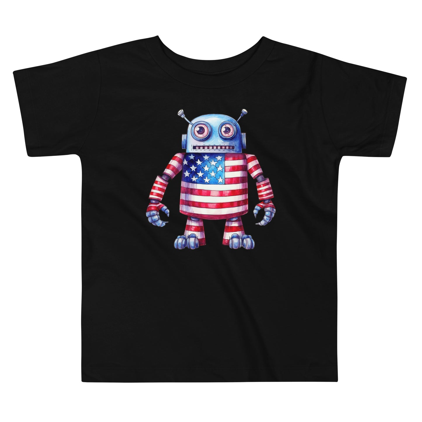 Patriotic T-Shirt for Toddlers "Patriotic Robot" TS310026