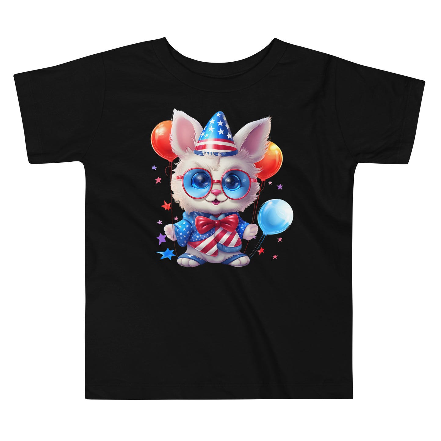 Patriotic T-Shirt for Toddlers "American Bunny Party" TS310031