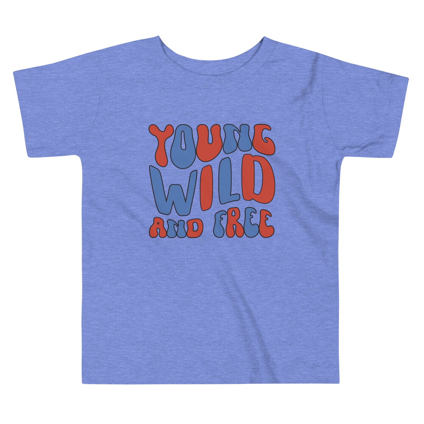 Patriotic T-Shirt for Toddlers "Young Wild and Free" TS310001