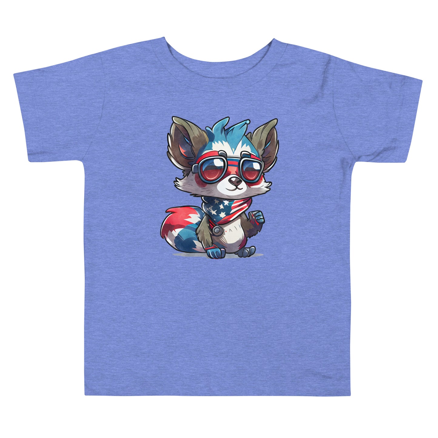 Patriotic T-Shirt for Toddlers "American Fox" TS310025