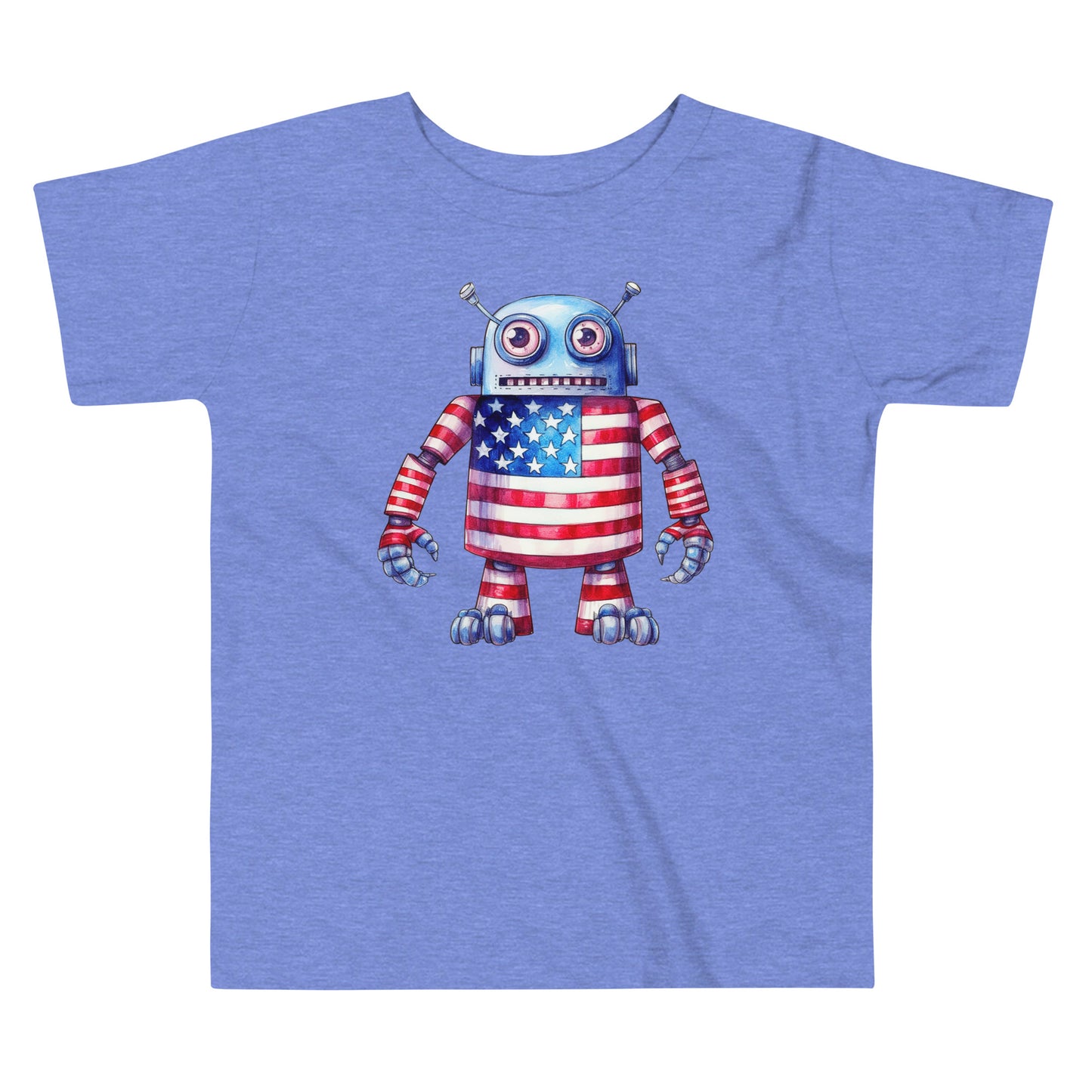 Patriotic T-Shirt for Toddlers "Patriotic Robot" TS310026