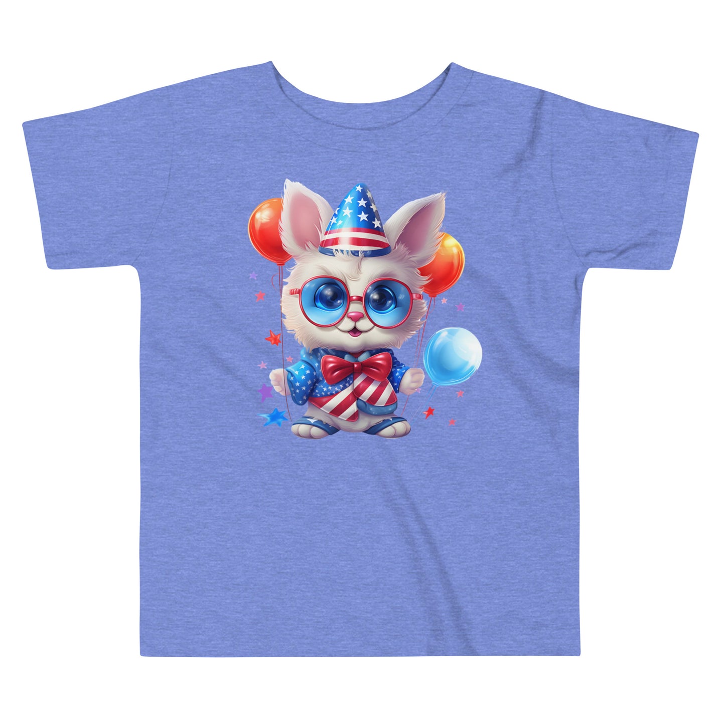 Patriotic T-Shirt for Toddlers "American Bunny Party" TS310031