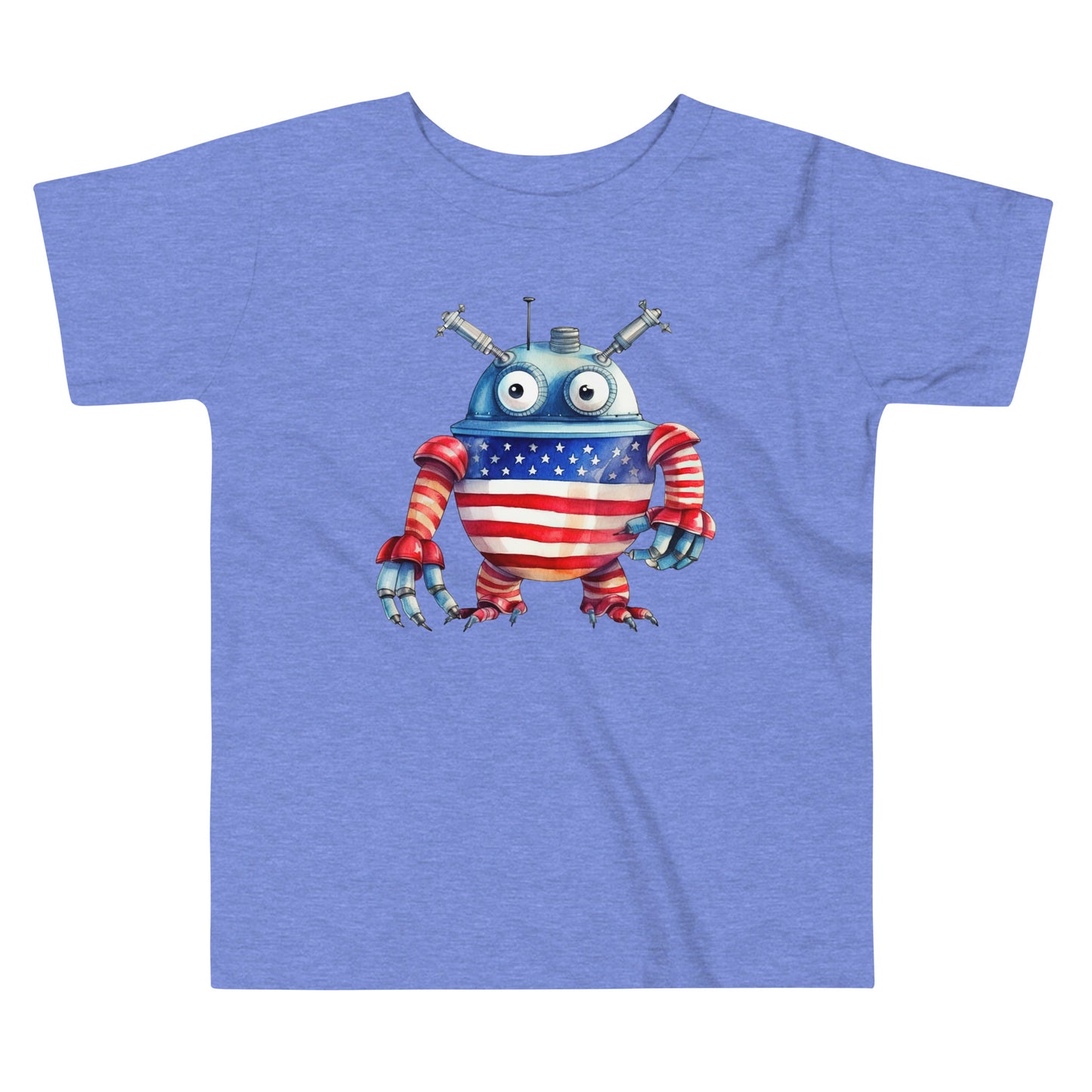 Patriotic T-Shirt for Toddlers "American Robot" TS310032