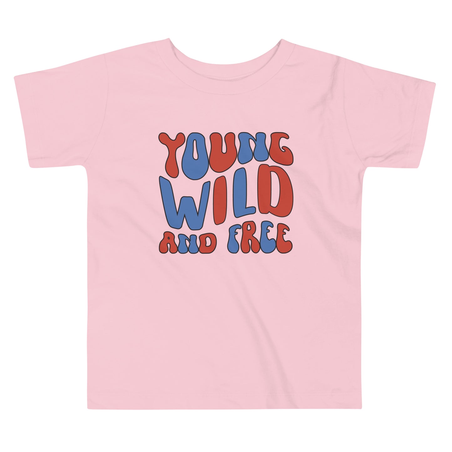 Patriotic T-Shirt for Toddlers "Young Wild and Free" TS310001