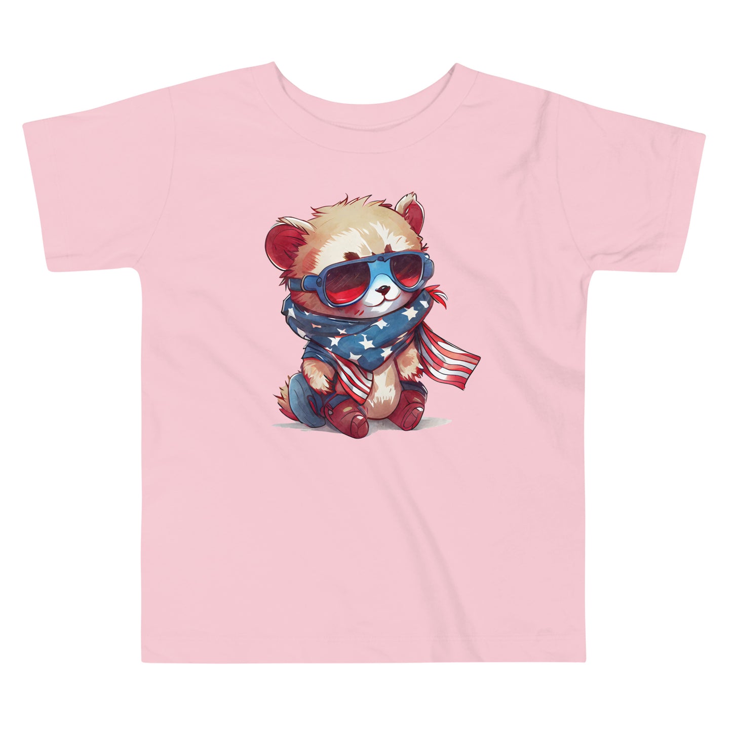 Patriotic T-Shirt for Toddlers "Patriotic Racoon" TS310005