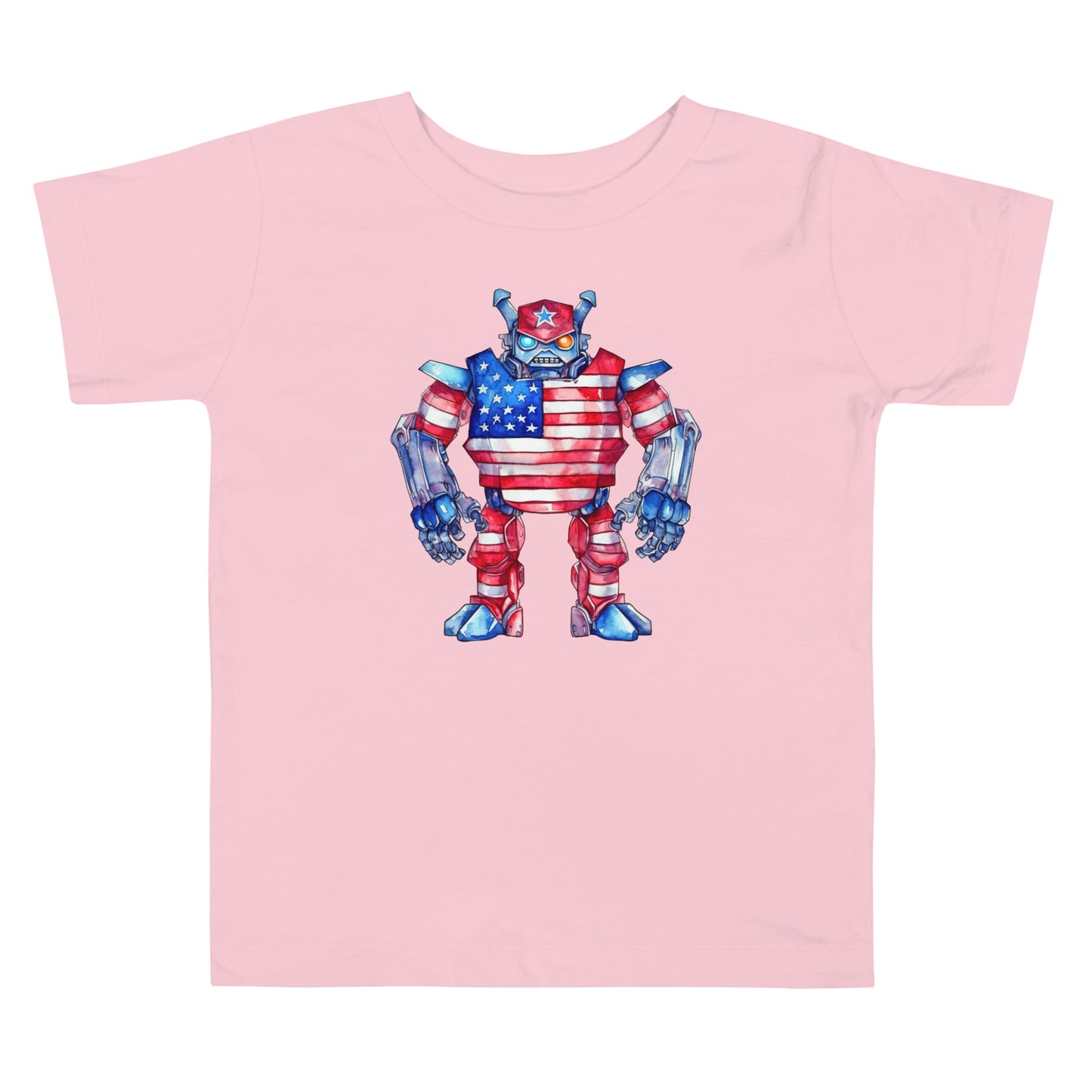 Patriotic T-Shirt for Toddlers "Strong Robot" TS310014