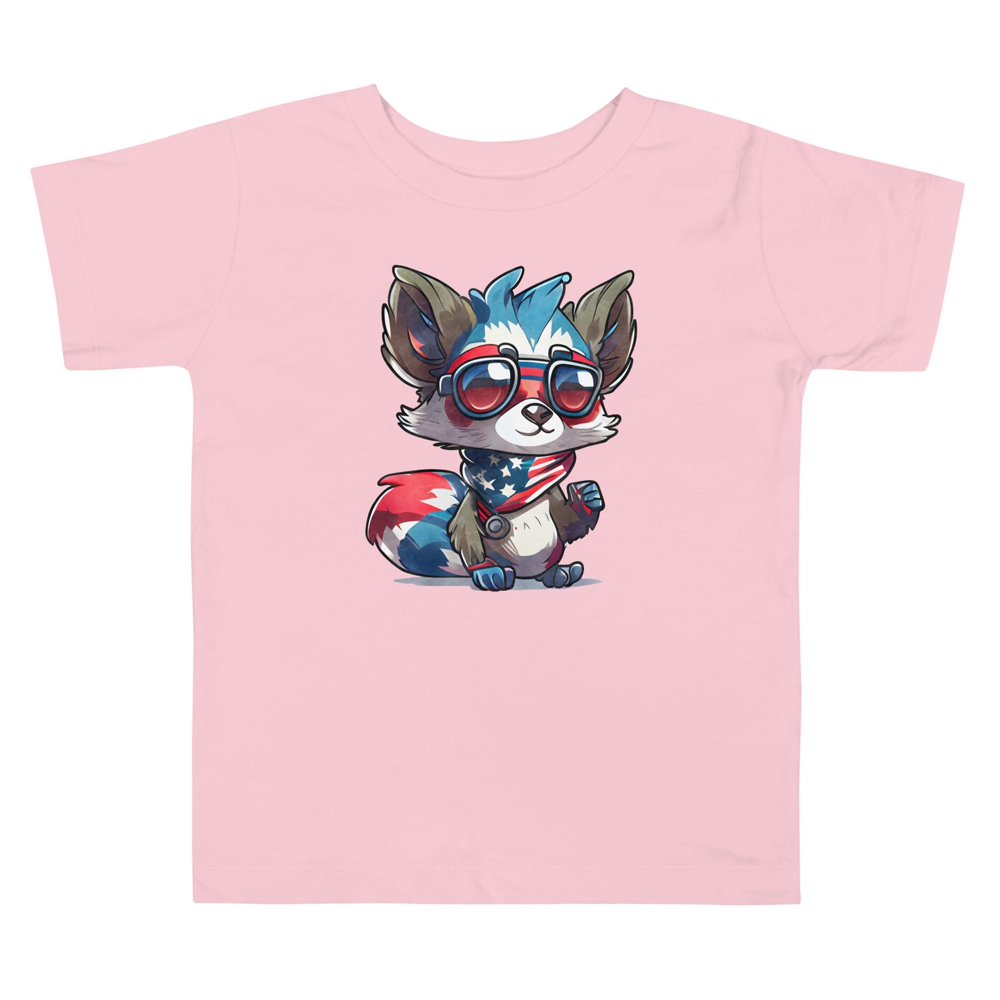 Patriotic T-Shirt for Toddlers "American Fox" TS310025