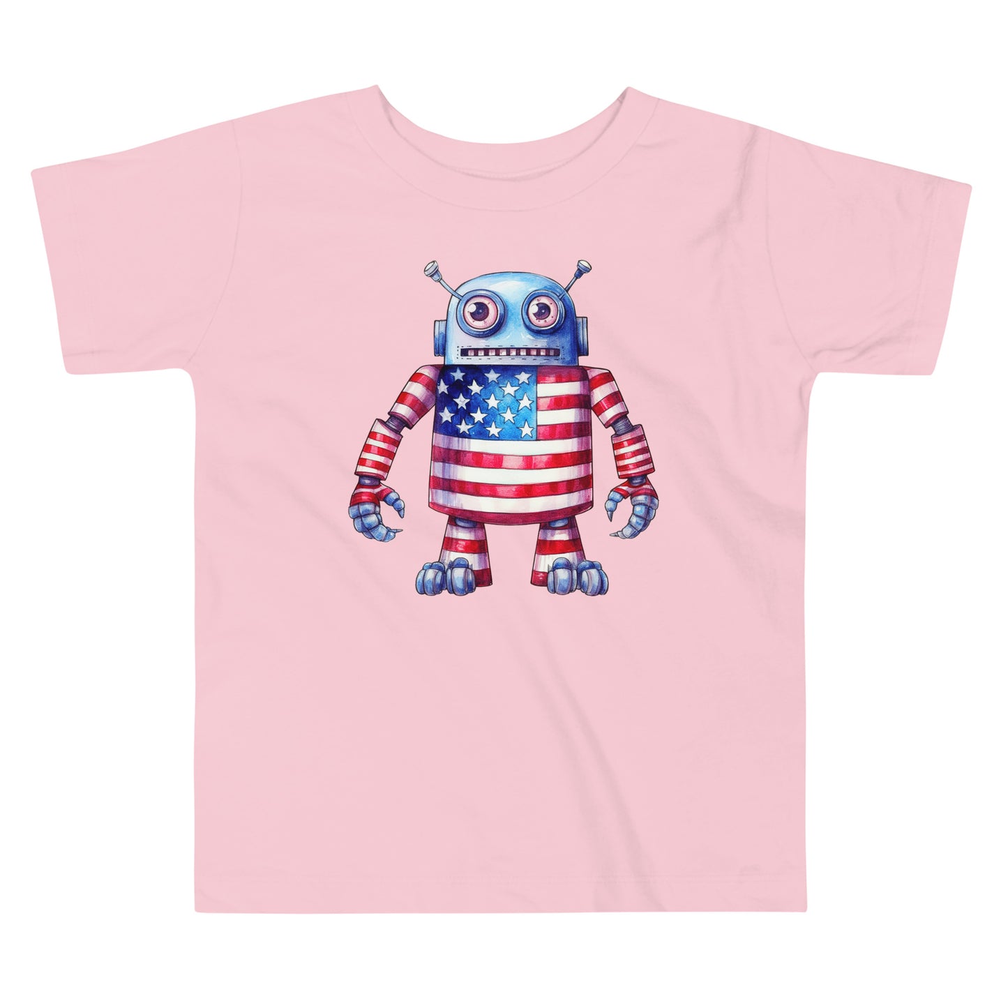 Patriotic T-Shirt for Toddlers "Patriotic Robot" TS310026