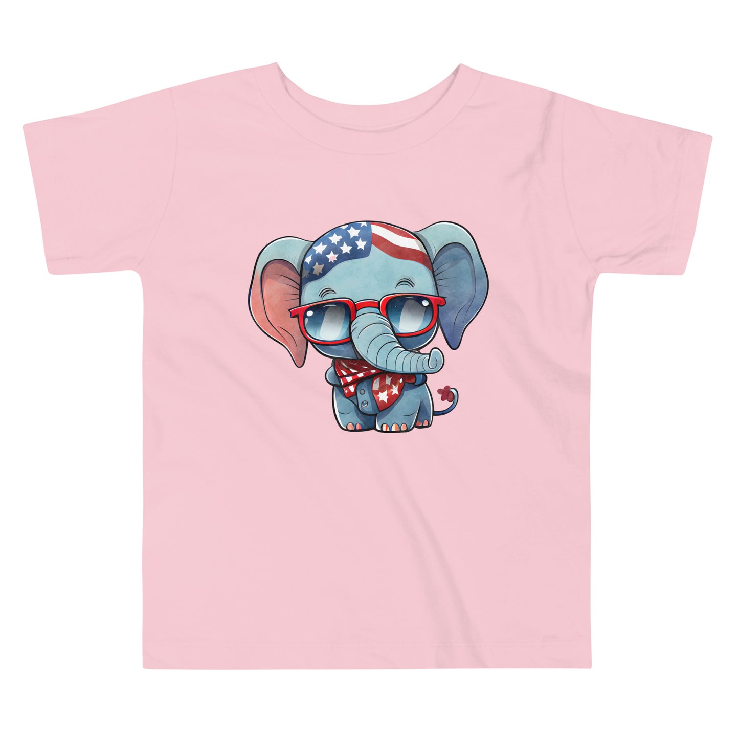 Patriotic T-Shirt for Toddlers "Patriotic Elephant" TS310027