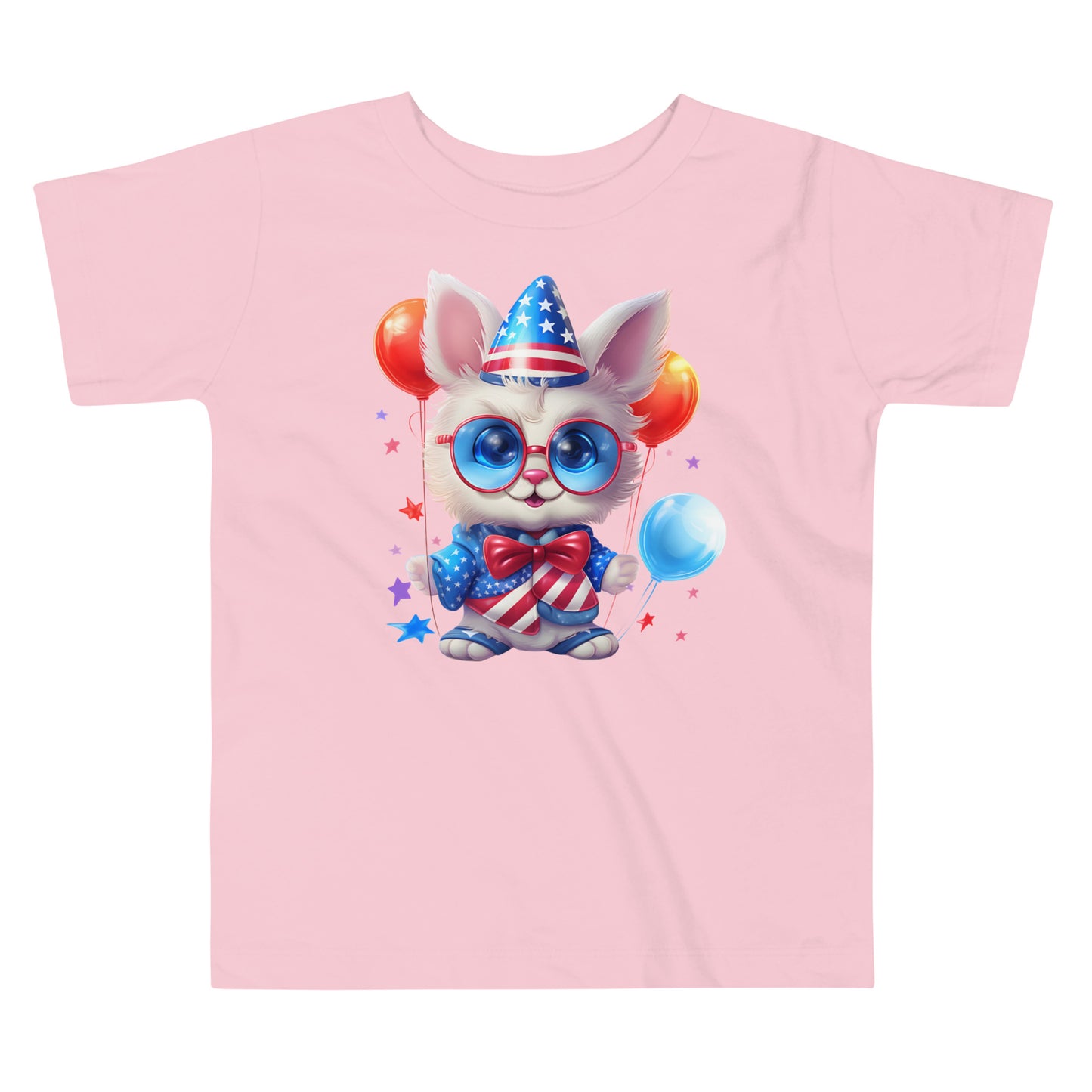 Patriotic T-Shirt for Toddlers "American Bunny Party" TS310031