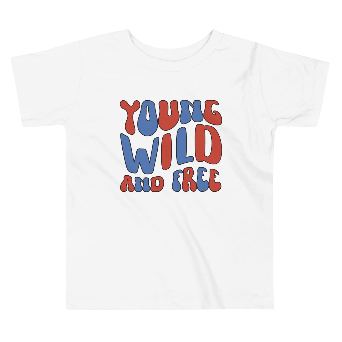 Patriotic T-Shirt for Toddlers "Young Wild and Free" TS310001