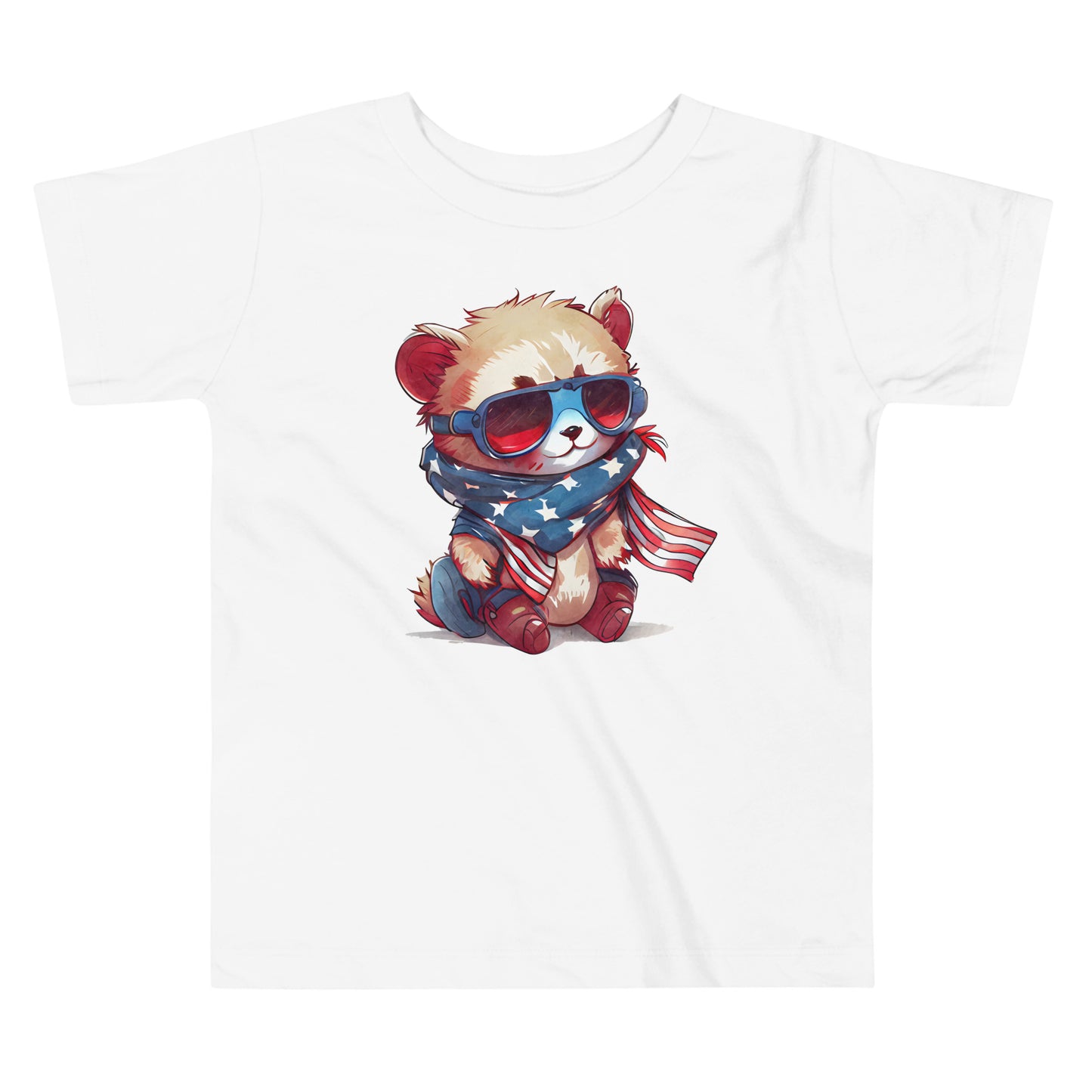 Patriotic T-Shirt for Toddlers "Patriotic Racoon" TS310005