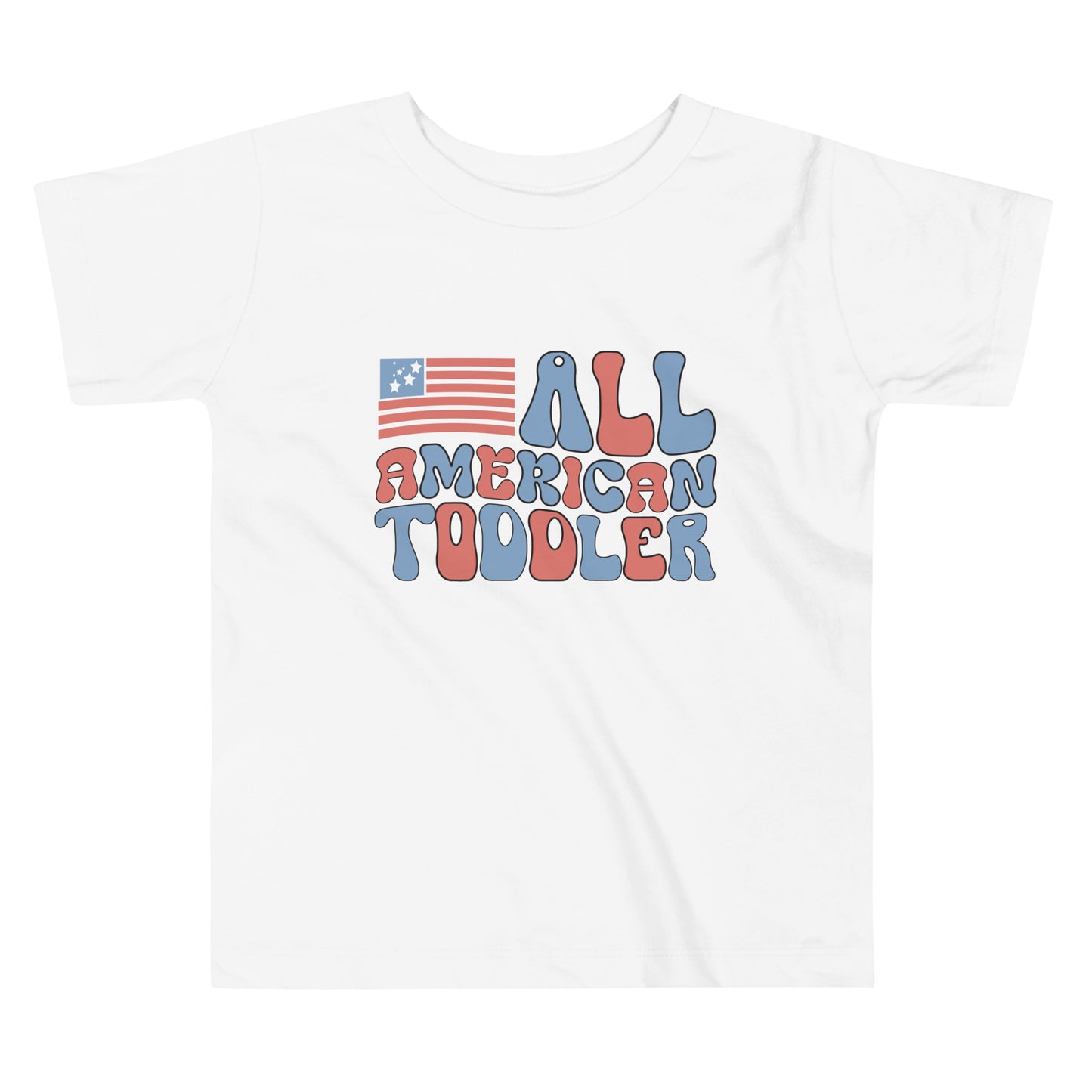 Patriotic T-Shirt for Toddlers "All American Toddler" TS310009