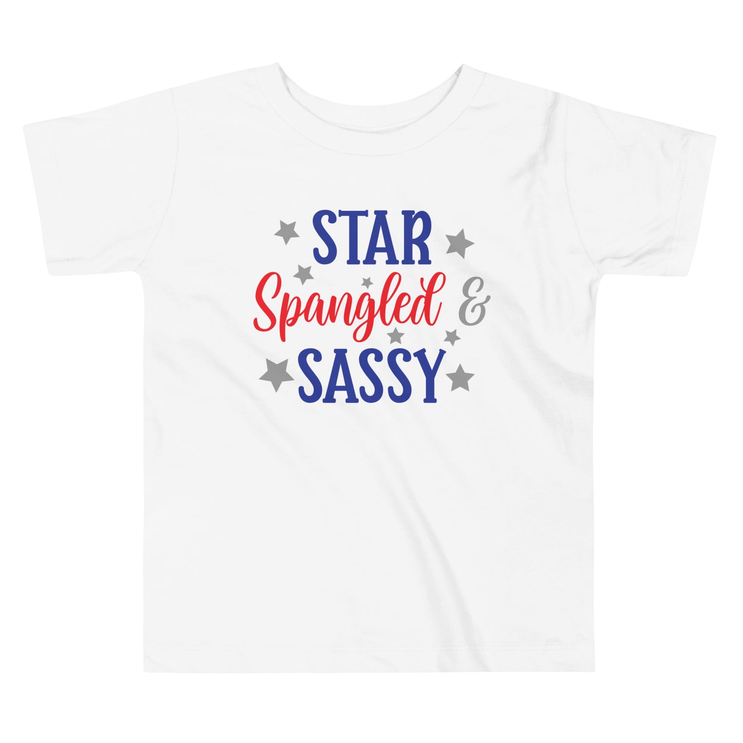 Patriotic T-Shirt for Toddlers "Star Sprangled Sassy" TS310011