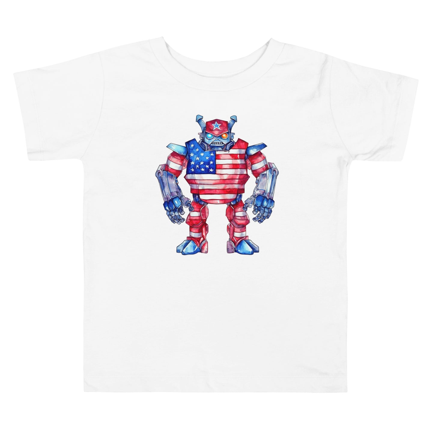 Patriotic T-Shirt for Toddlers "Strong Robot" TS310014