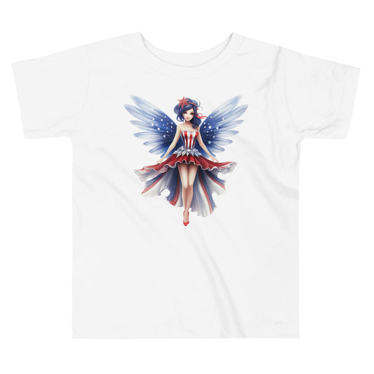 Patriotic T-Shirt for Toddlers "Red White and Blue Fairy" TS310017