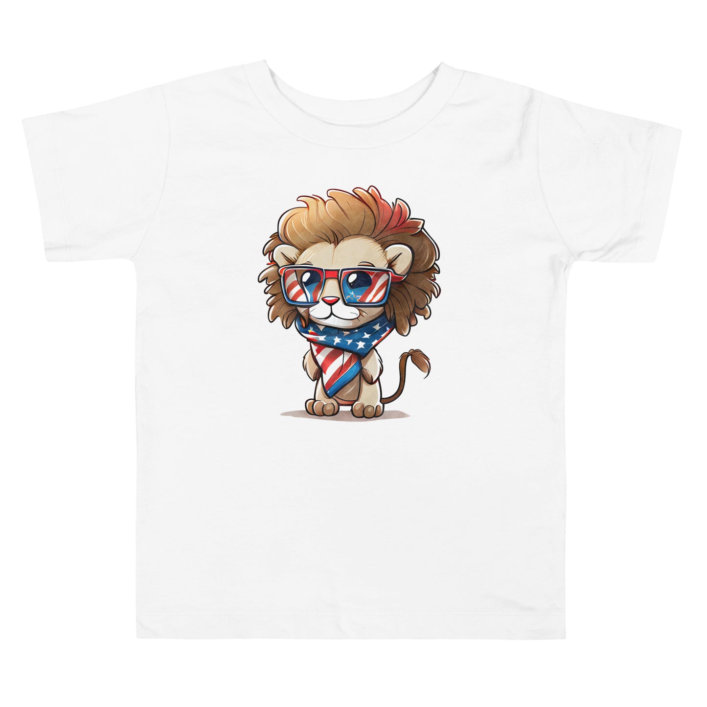 Patriotic T-Shirt for Toddlers "Patriotic Lion" TS310018