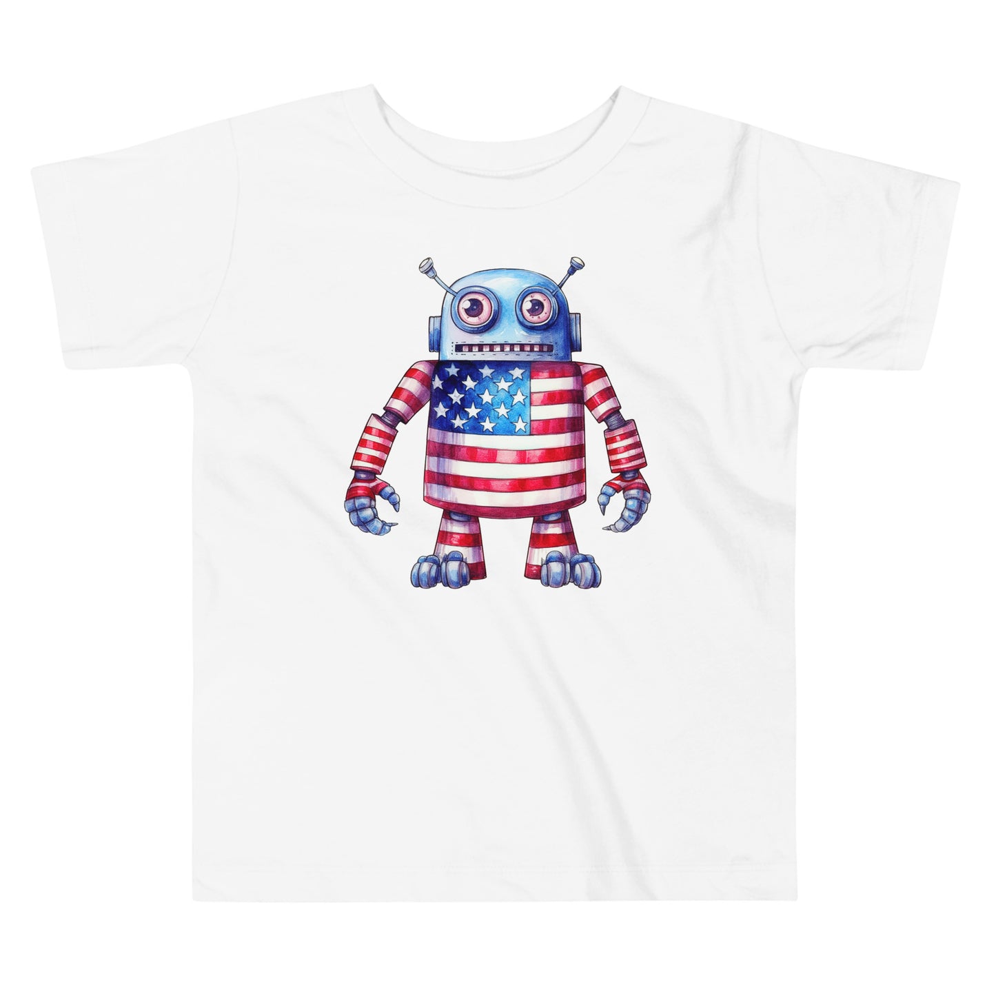 Patriotic T-Shirt for Toddlers "Patriotic Robot" TS310026