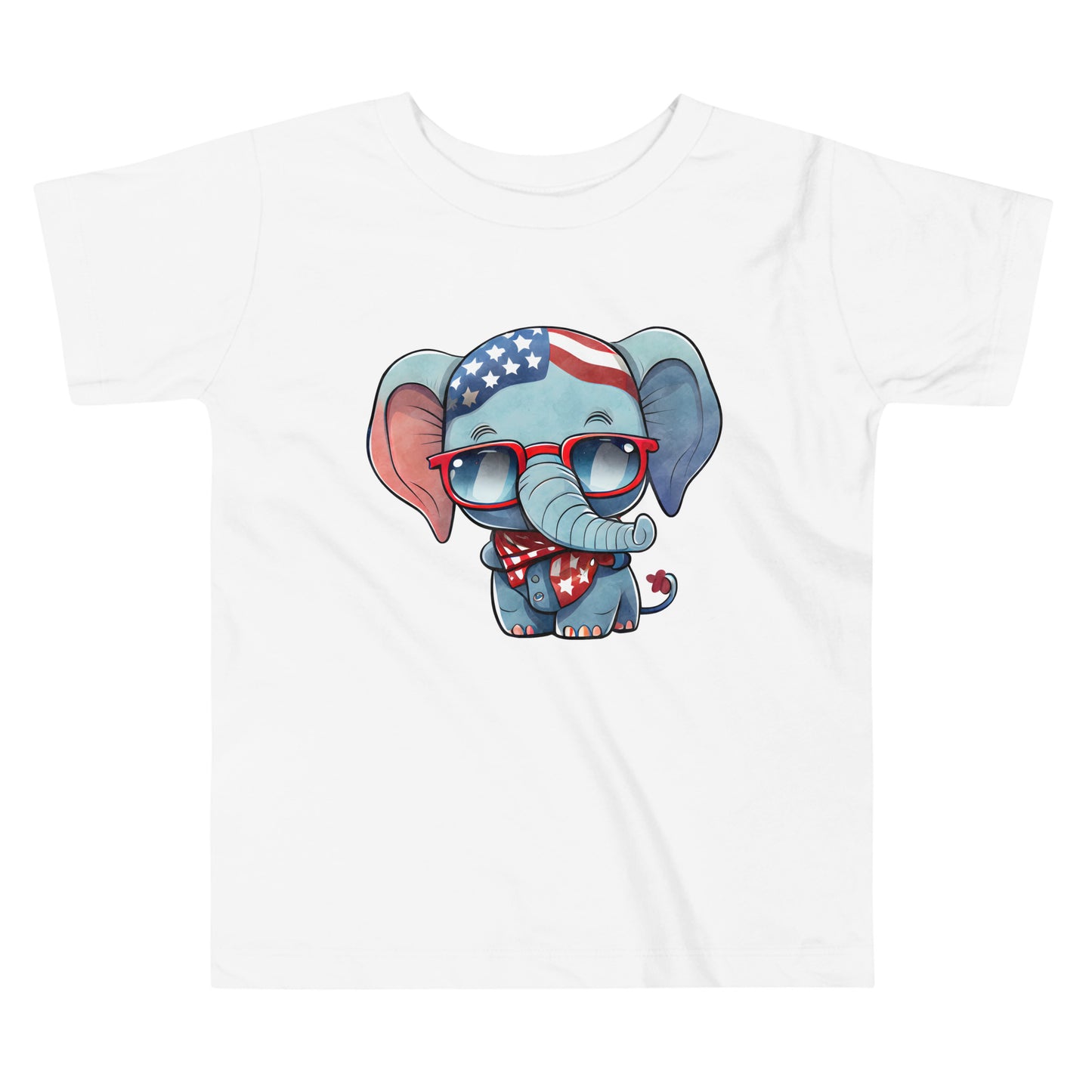 Patriotic T-Shirt for Toddlers "Patriotic Elephant" TS310027