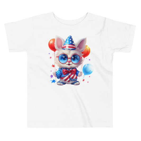 Patriotic T-Shirt for Toddlers "American Bunny Party" TS310031