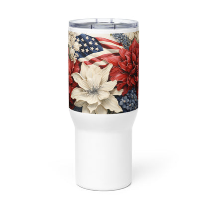 Patriotic Travel Mug "Flower Bouquet" T820011