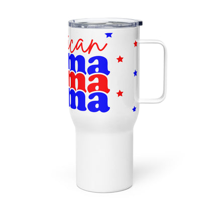 Patriotic Travel Mug "American Mama" T820007