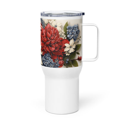 Patriotic Travel Mug "Flower Bouquet" T820011